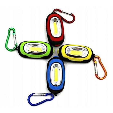 LATARKA BRELOK KARABIŃCZYK COB RÓŻNE KOLORY GADŻET