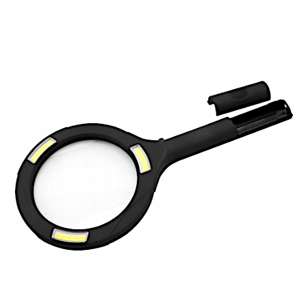 DUŻA LUPA Z LAMPKAMI LED SZKŁO POWIĘKSZAJĄCE 3X