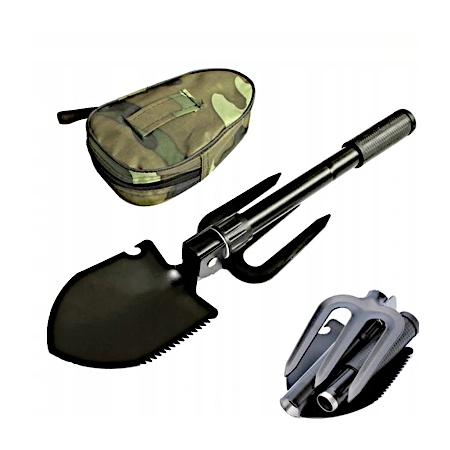 SAPERKA SKŁADANA ŁOPATA GRABKI PIŁA OTWIERACZ ETUI