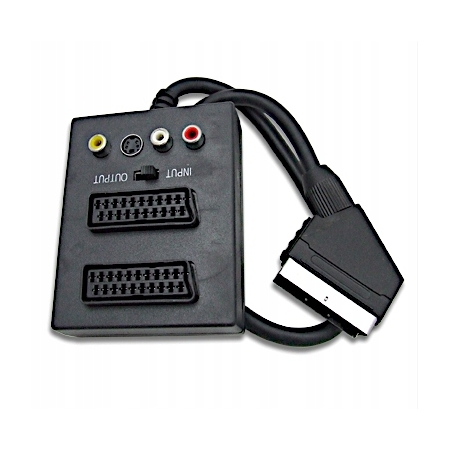 ZŁĄCZE WTYK EURO na 2 Euro + 3 RCA + SVHS PEGASUS