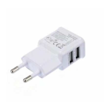 ADAPTER SZYBKA ŁADOWARKA SIECIOWA 2 x USB 5V 2A