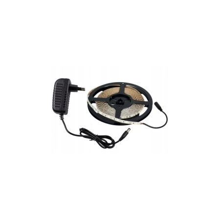 WODOODPORNA TAŚMA LED 5 METRÓW ZASILACZ zimna