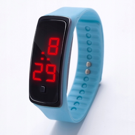 ZEGAREK SILIKONOWY SPORTOWY LED KOLOROWY GUMOWY