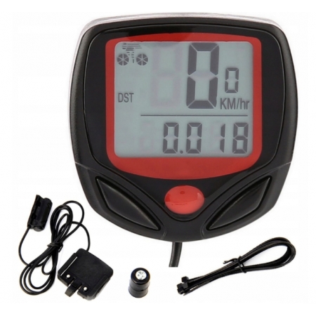 WIELOFUNKCYJNY LICZNIK ROWEROWY KOMPUTER 15FUNKCJI